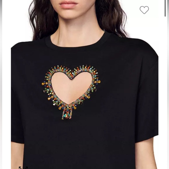 Sandro
Murphy Cutout Heart Tee - Picture 1 of 10